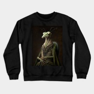 Royal Portrait of a Praying Mantis Crewneck Sweatshirt